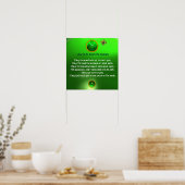 Een Oude Ierse Zegen, Vierkant Poster (Keuken)