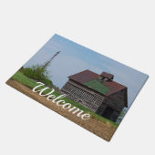 Een oude Illinois schuur welkom deurmat (Schuin)