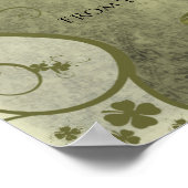 EEN OUDE IRISH WEDDING Bless Distress Damask Poster (Hoek)