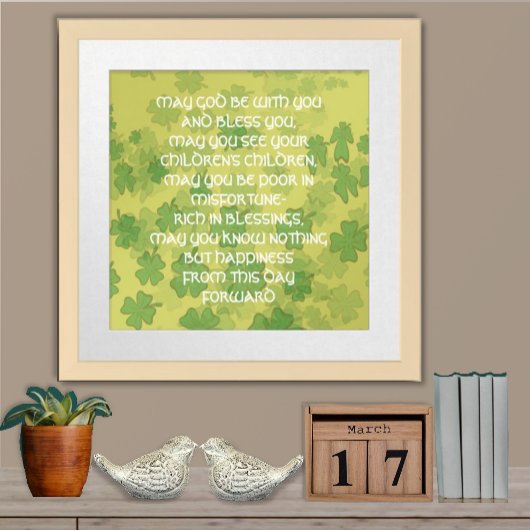 EEN OUDE IRISH WEDDING BlessING - Poster