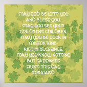 EEN OUDE IRISH WEDDING BlessING - Poster (Voorkant)
