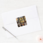 Een oude keizervalkerst vierkante sticker (Envelop)