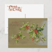 Een oude kerstwens met kerstmis - Briefkaart (Voorkant / Achterkant)