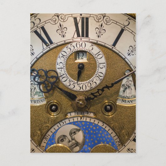 Een oude klok dicht, Duitsland Briefkaart (Voorkant)