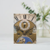 Een oude klok dicht, Duitsland Briefkaart (Staand voorkant)