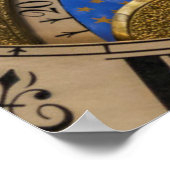 Een oude klok dicht, Duitsland Poster (Hoek)