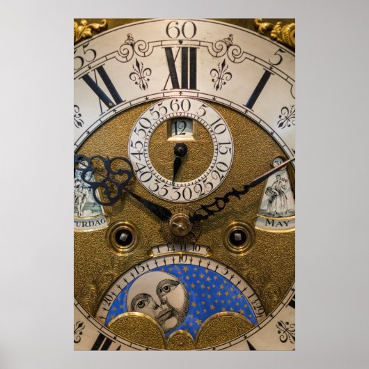 Een oude klok dicht, Duitsland Poster (Voorkant)