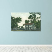 Een oude Landmark Scene Canvas Afdruk (Insitu (Houten vloer))