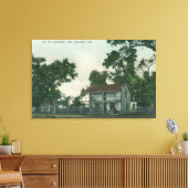 Een oude Landmark Scene Canvas Afdruk (Insitu (Woonkamer))