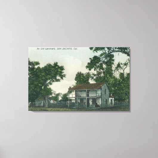 Een oude Landmark Scene Canvas Afdruk (Voorkant)