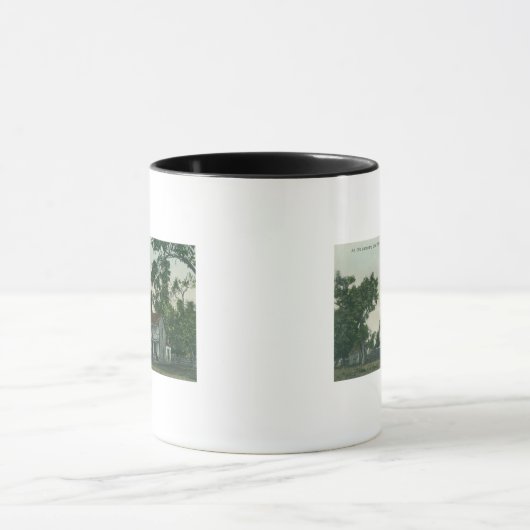 Een oude Landmark Scene Mok (Midden)