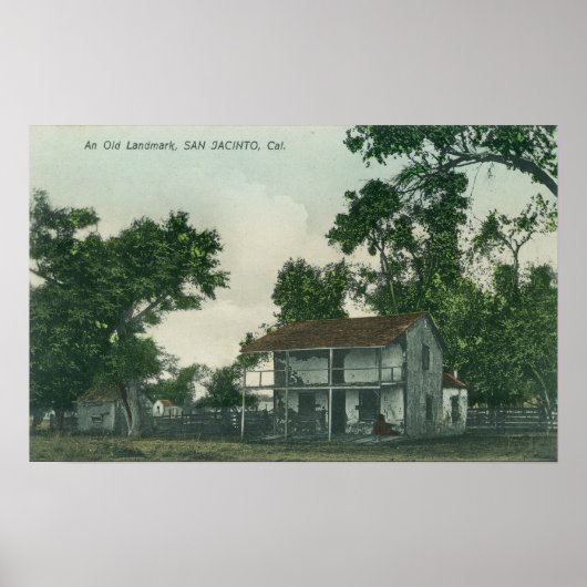 Een oude Landmark Scene Poster (Voorkant)