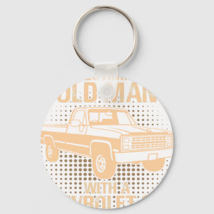Een Oude Man Chevrolet C10 Silverado 1987 Sleutelhanger