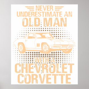 Een oude man CHEVROLET CORVETTE 1979 C2 Poster