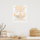 Een Oude Man Chevrolet Silverado 2000 Poster (Keuken)