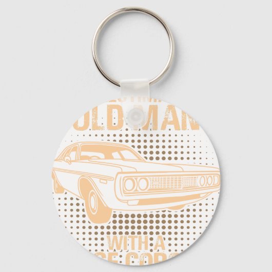 Een oude man Dodge Coronet 1972 Sleutelhanger (Voorkant)