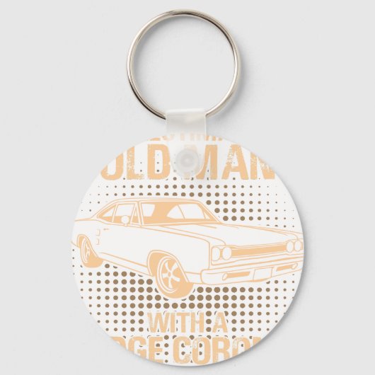 Een oude man Dodge Coronet Super Bee 1968 Sleutelhanger (Voorkant)