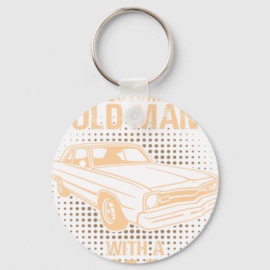 Een oude man Dodge Dart 73 Sleutelhanger (Voorkant)