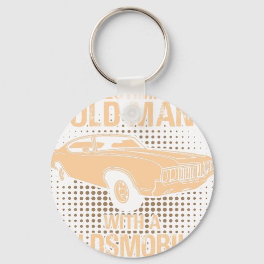Een oude man Oldsmobile Cutlass 1970 Sleutelhanger (Voorkant)