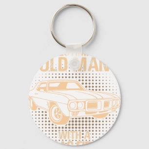Een oude man Pontiac Firebird 1969 Sleutelhanger