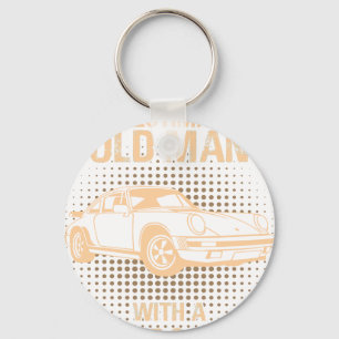 Een oude man Porsche Carrera 1984 Sleutelhanger