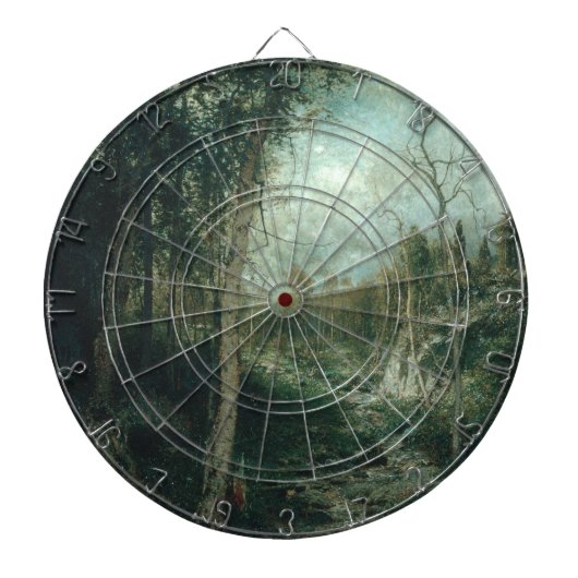 Een Oude Open plek (1881) - Dartbord (Voorkant)