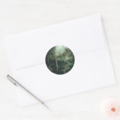 Een Oude Open plek (1881) Klassieke Ronde Sticker (Envelop)