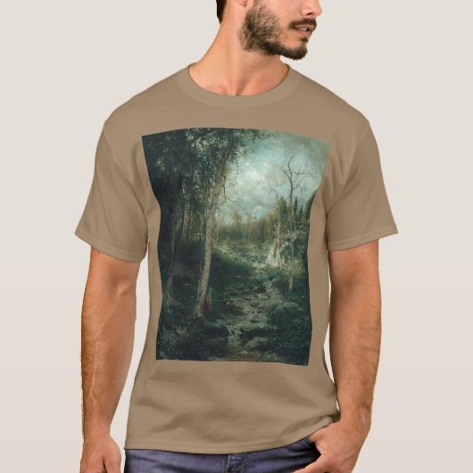 Een oude open plek-schilderij (1881) - T-shirt (Voorkant)
