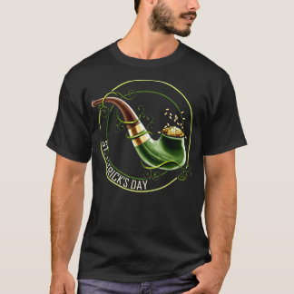 Een oude pijpleiding die gouden munten spuugt op S T-shirt
