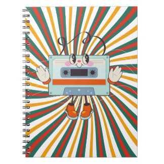 Een oude retro muziekschool notitieboek