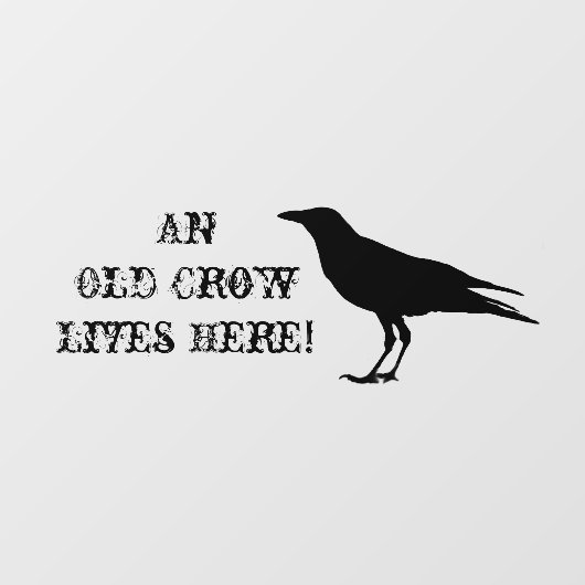 Een oude rij leeft hier, grappige oude leeftijd raamsticker (Vel)