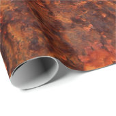 Een oude roestkleurige vlek op het oppervlak cadeaupapier (Rol Hoek)