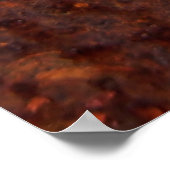 Een oude roestkleurige vlek op het oppervlak poster (Hoek)