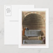 Een oude Sarcofagus van Basaltes, de Lov Briefkaart (Voorkant / Achterkant)