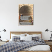 Een oude Sarcofagus van Basaltes, de Lov Canvas Afdruk (Insitu (Slaapkamer))