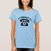 Een oude telefoon met tekst Ffoniwch fi T-shirt (Voorkant)