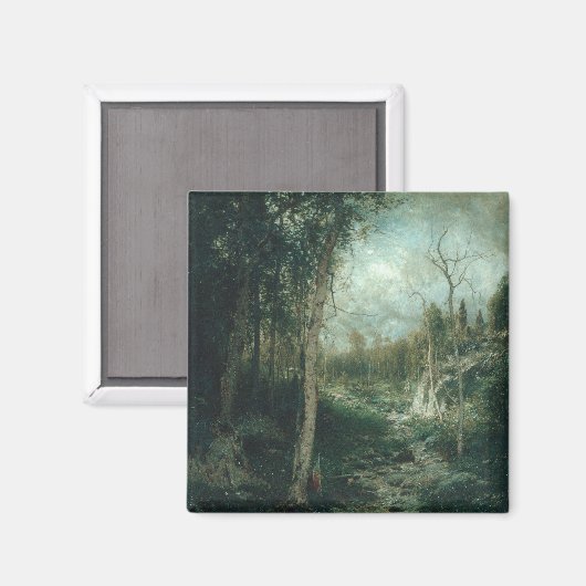 Een oude verfschildering (1881) - Magnet (Voorkant / Achterkant)