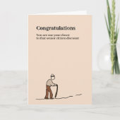 Een oude verjaardag krijgen kaart (Voorkant)