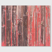 Een oude versleten schuur of antiek houten omheini cadeaupapier (Vlak)