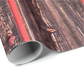 Een oude versleten schuur of antiek houten omheini cadeaupapier (Rol Hoek)