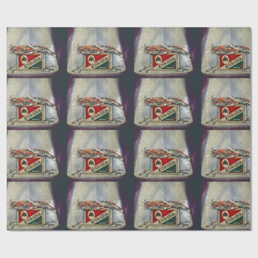 Een oude vlam cadeaupapier (Vlak)