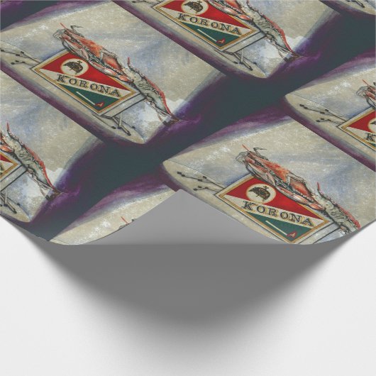 Een oude vlam cadeaupapier (Hoek)