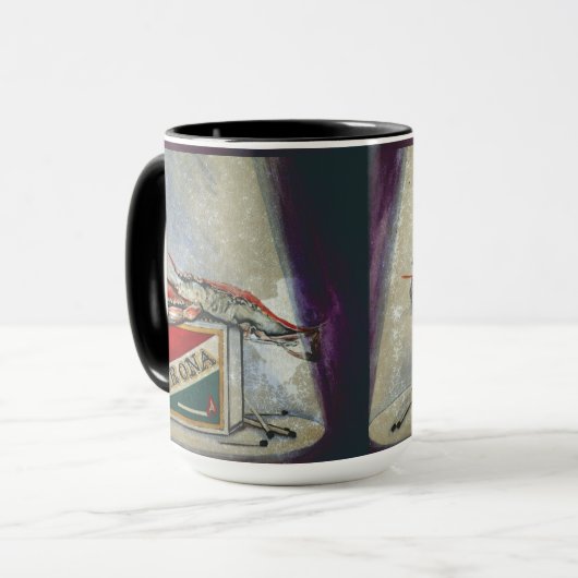 Een oude vlam mok (Voorkant links)