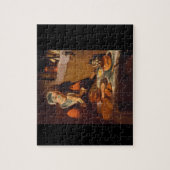 Een oude vrouw die bidt_Nederlandse meesters Legpuzzel (Verticaal)