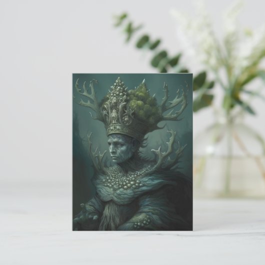 Een oude zee briefkaart (Staand voorkant)