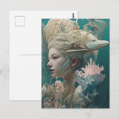 Een oude zee godin briefkaart (Voorkant / Achterkant)