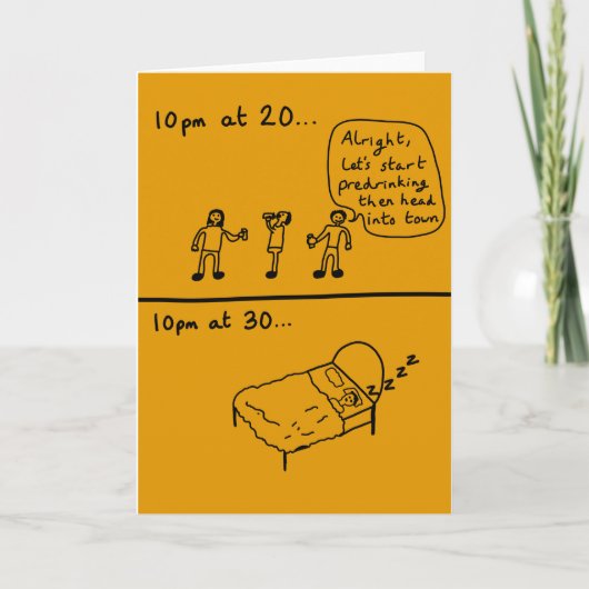 Een oudere verjaardagskaart krijgen kaart (Voorkant)