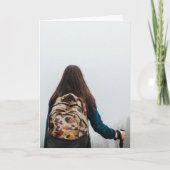 Een ouderskaart voor hun avontuurlijk kind aankondiging (Voorkant)