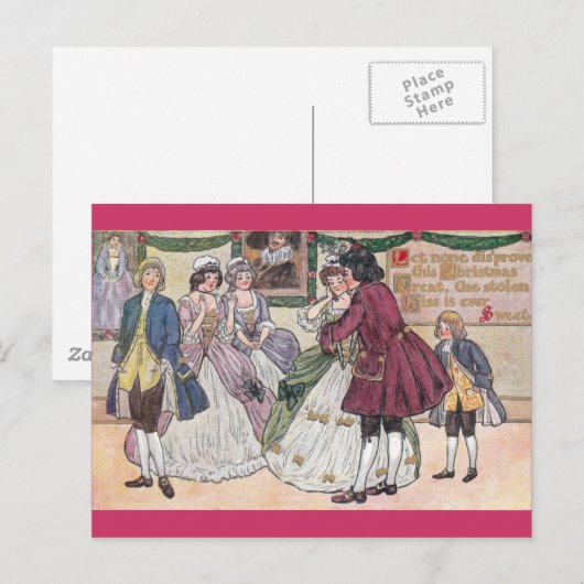 Een ouderwetse Bal van Kerstmis Feestdagenkaart (Voorkant / Achterkant)