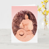 Een ouderwetse Moederdag Kaart (Gele Bloem)